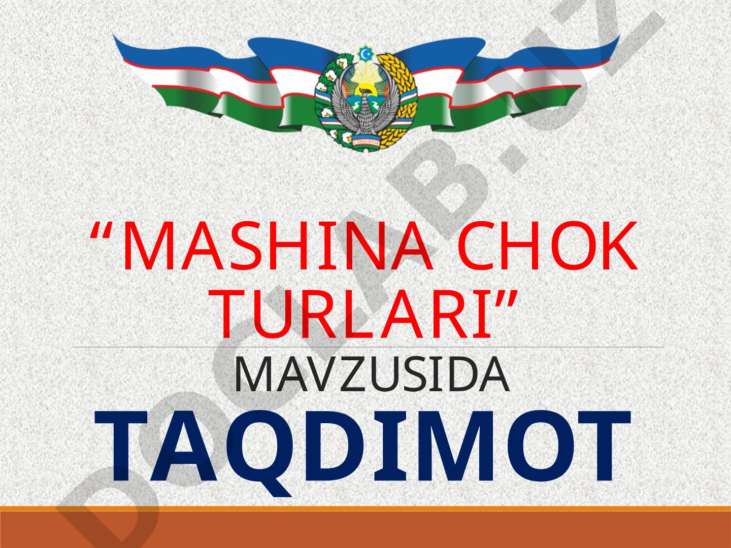 Mashina chok turlari, tutashtirma, taxlama va bezak choklar haqida slaydlar
