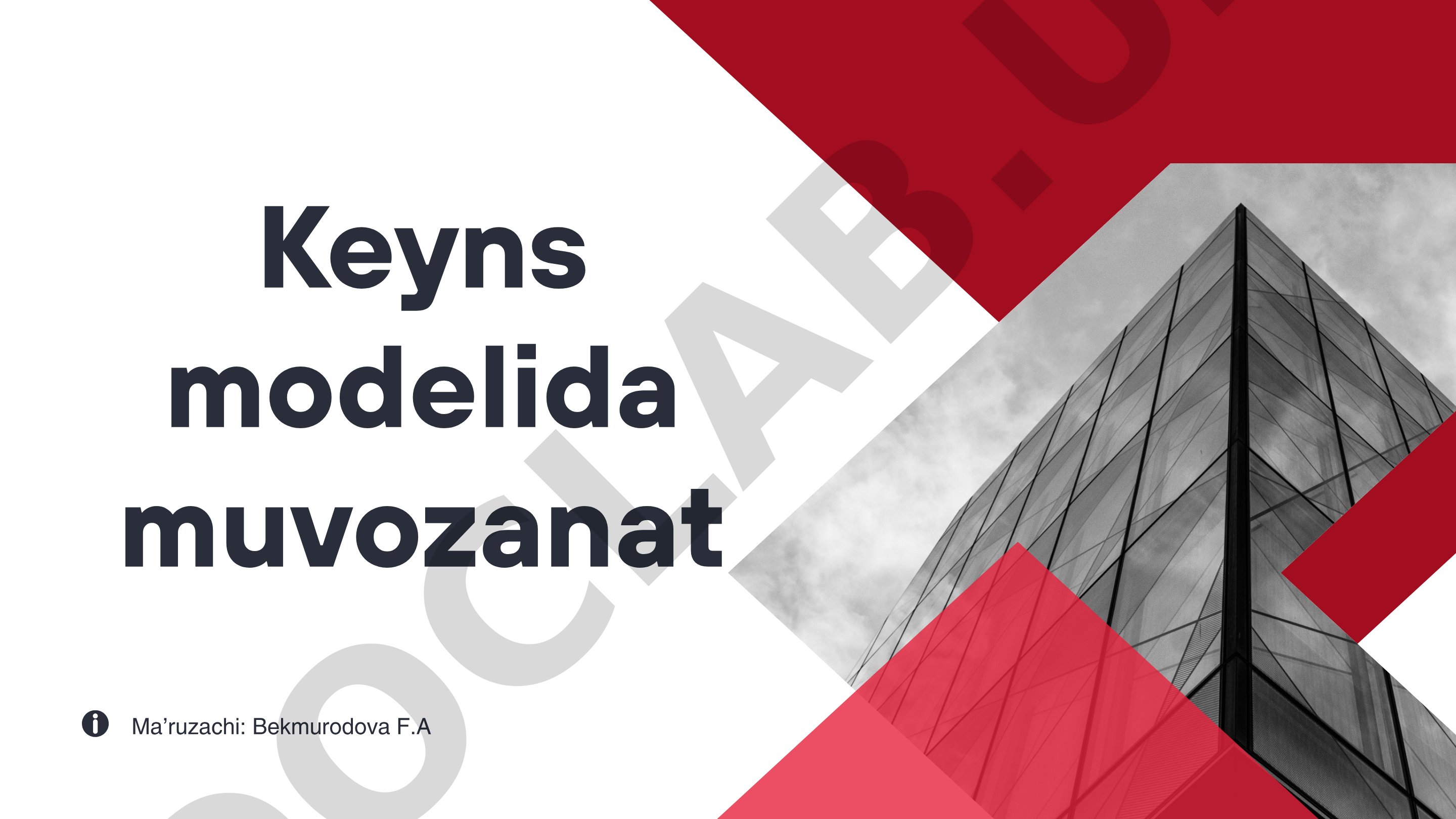 Keyns modeli: retsession va inflatsion gap, AD-AS tahlili, davlat xarajatlari va soliqlar