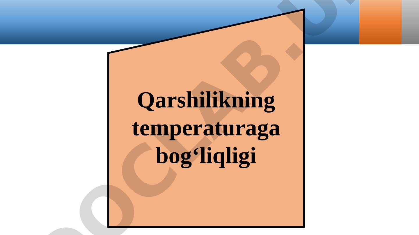 Metall o‘tkazgichlar qarshiligining temperaturaga bog‘liqligi