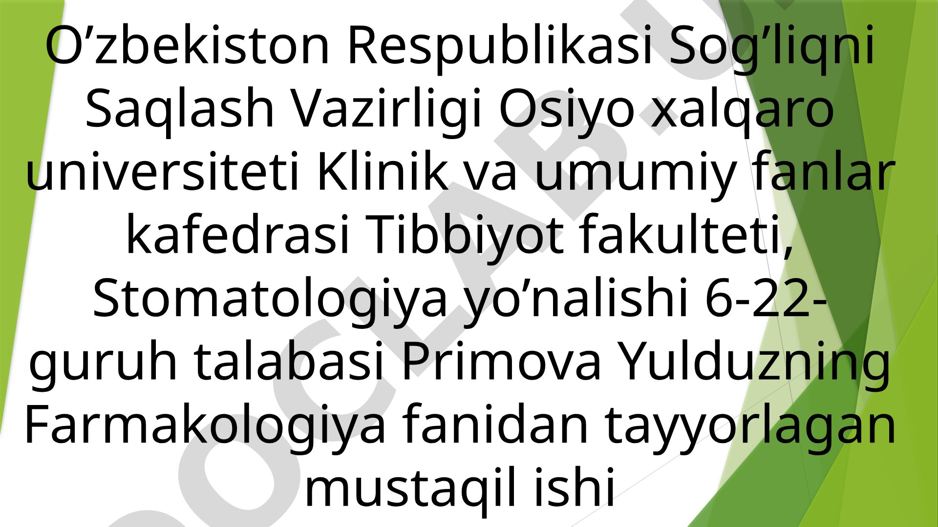 Gepatoprotektorlar jigar kasalliklarini davolashda qo'llaniladigan vositalar, ularning
