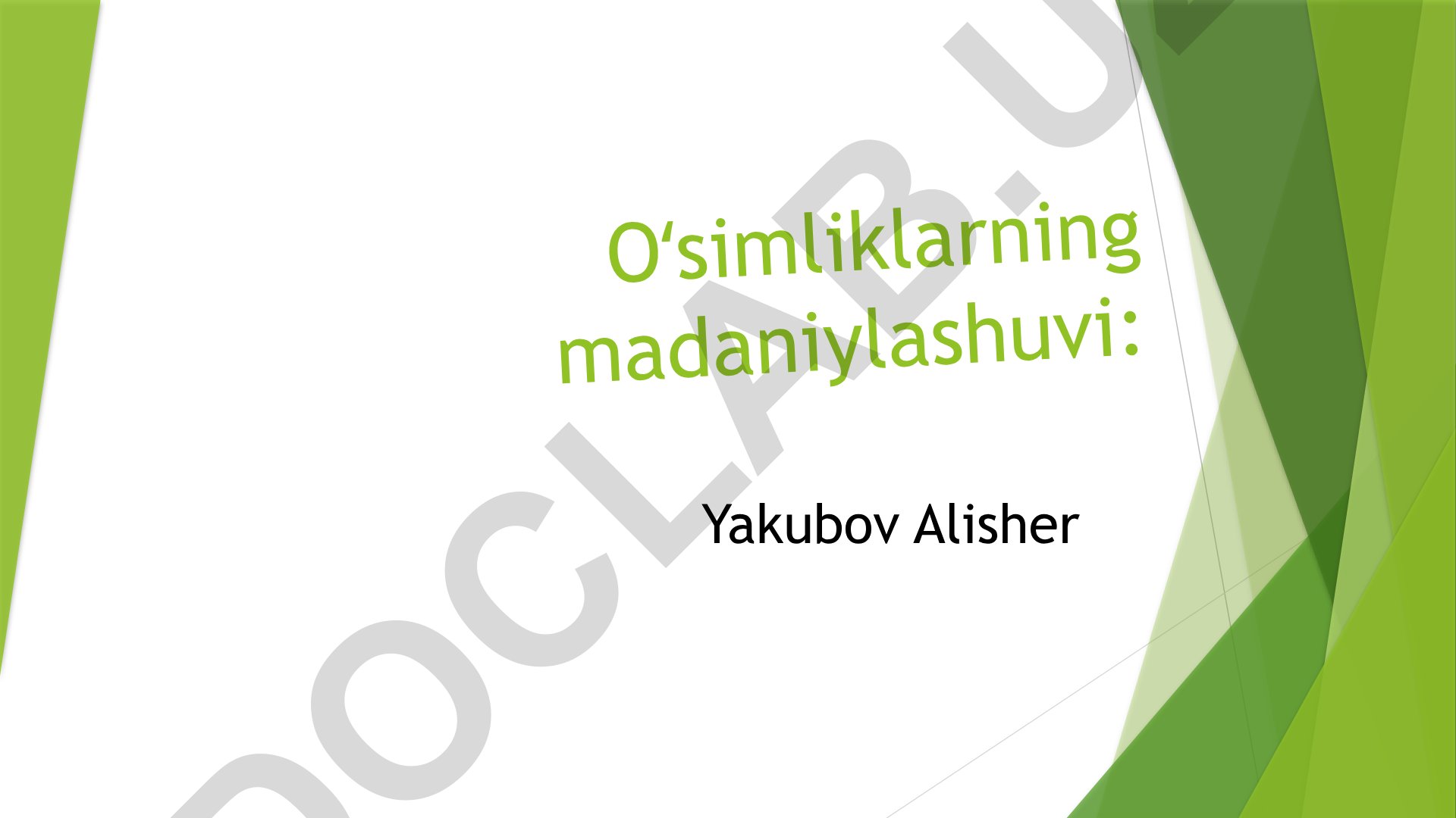 Oʻsimliklarning madaniylashuvi: tushunchasi, tarixi va genetik oʻzgarishlar