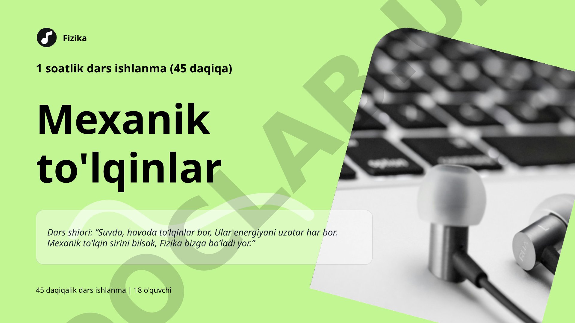Mexanik to'lqinlar