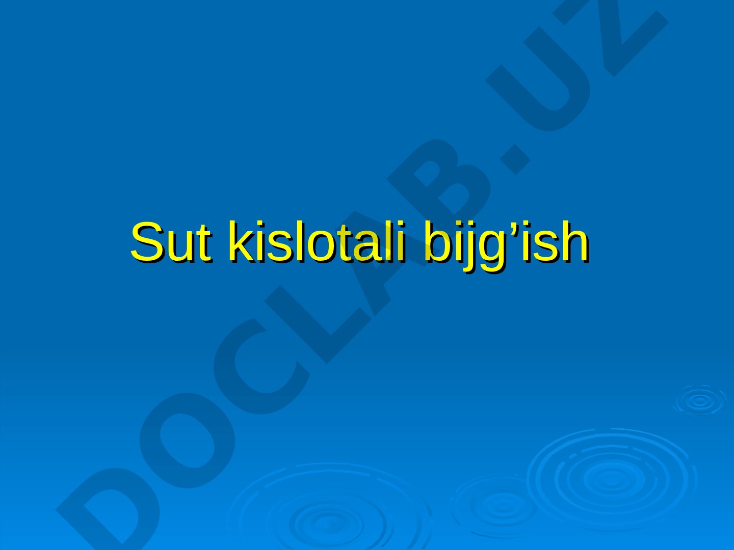 Sut kislotali bijg’ish