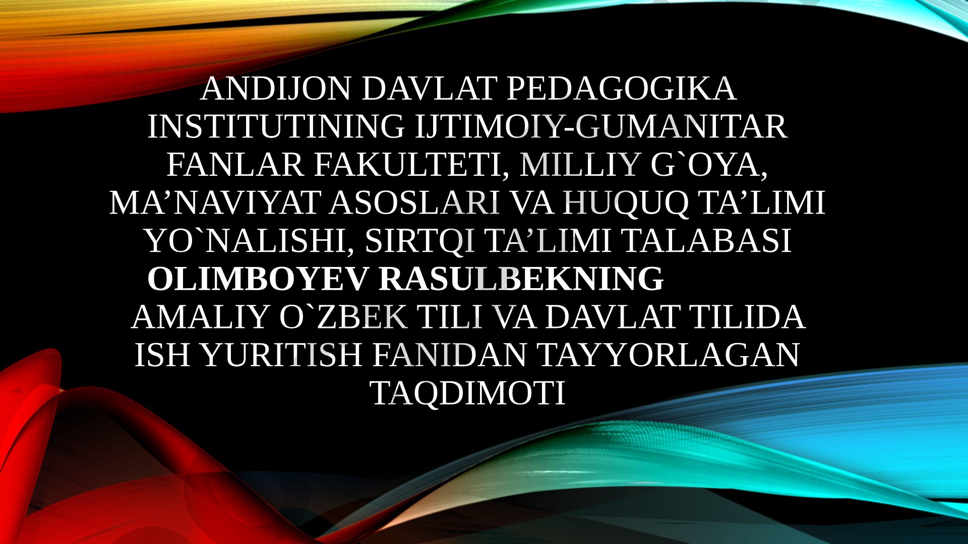 Malumot axborot: Ariza, Ishonchnoma, Tilxat, Tavsifnoma