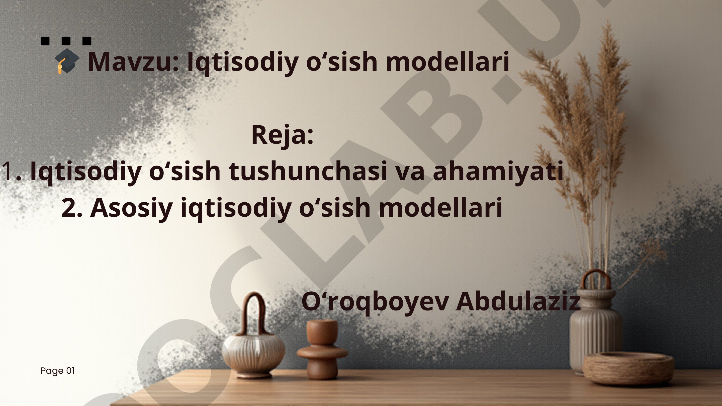 Iqtisodiy oʻsish modellari