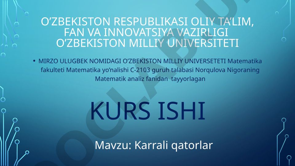 Karrali qatorlar