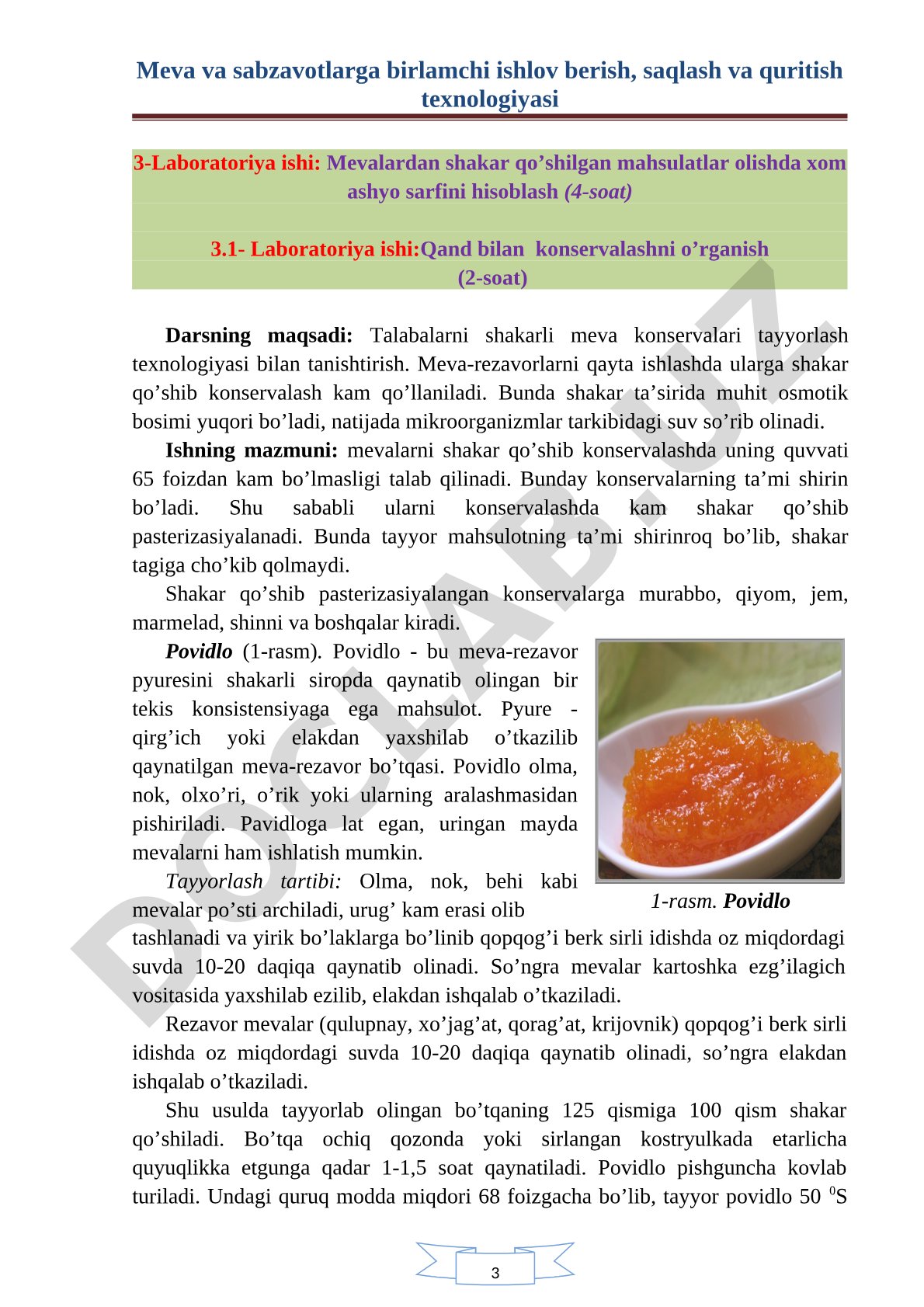 Mevalardan shakar qo'shilgan mahsulotlar olishda xom ashyo sarfini hisoblash