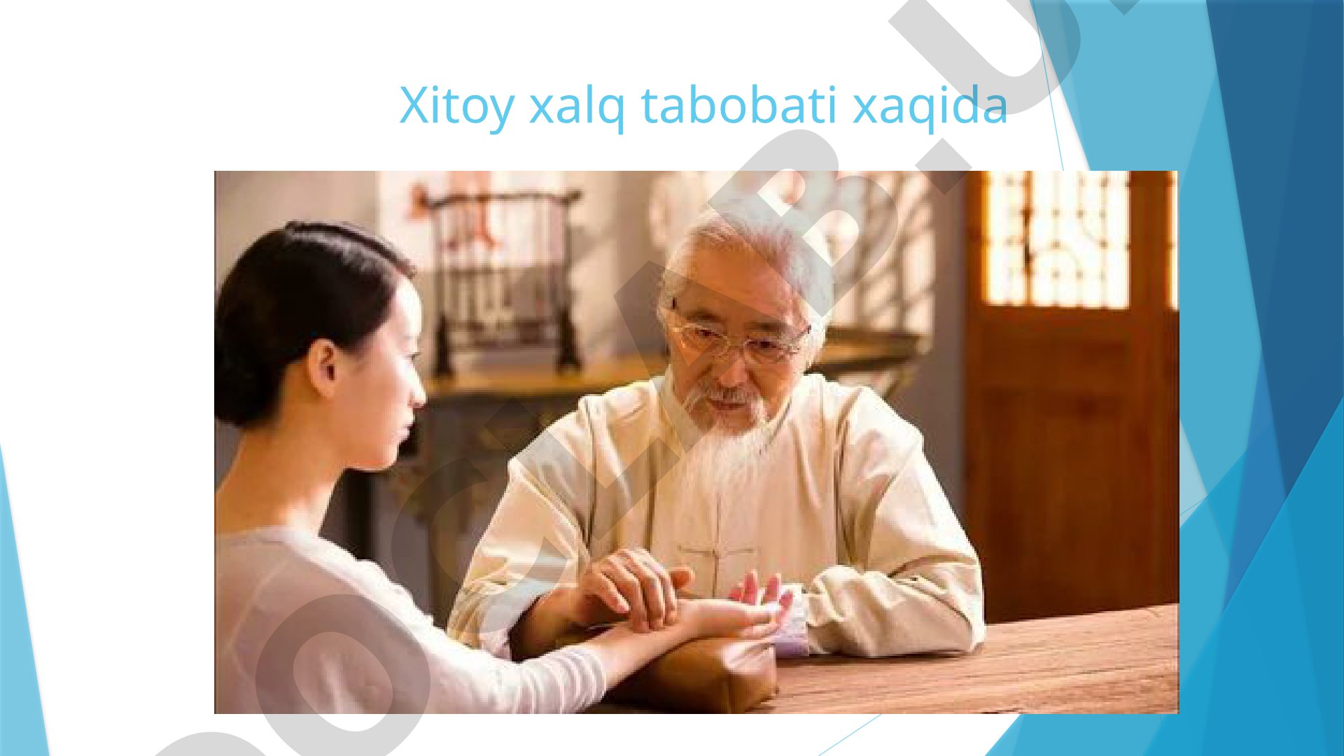 Xitoy xalq tabobati tarixi