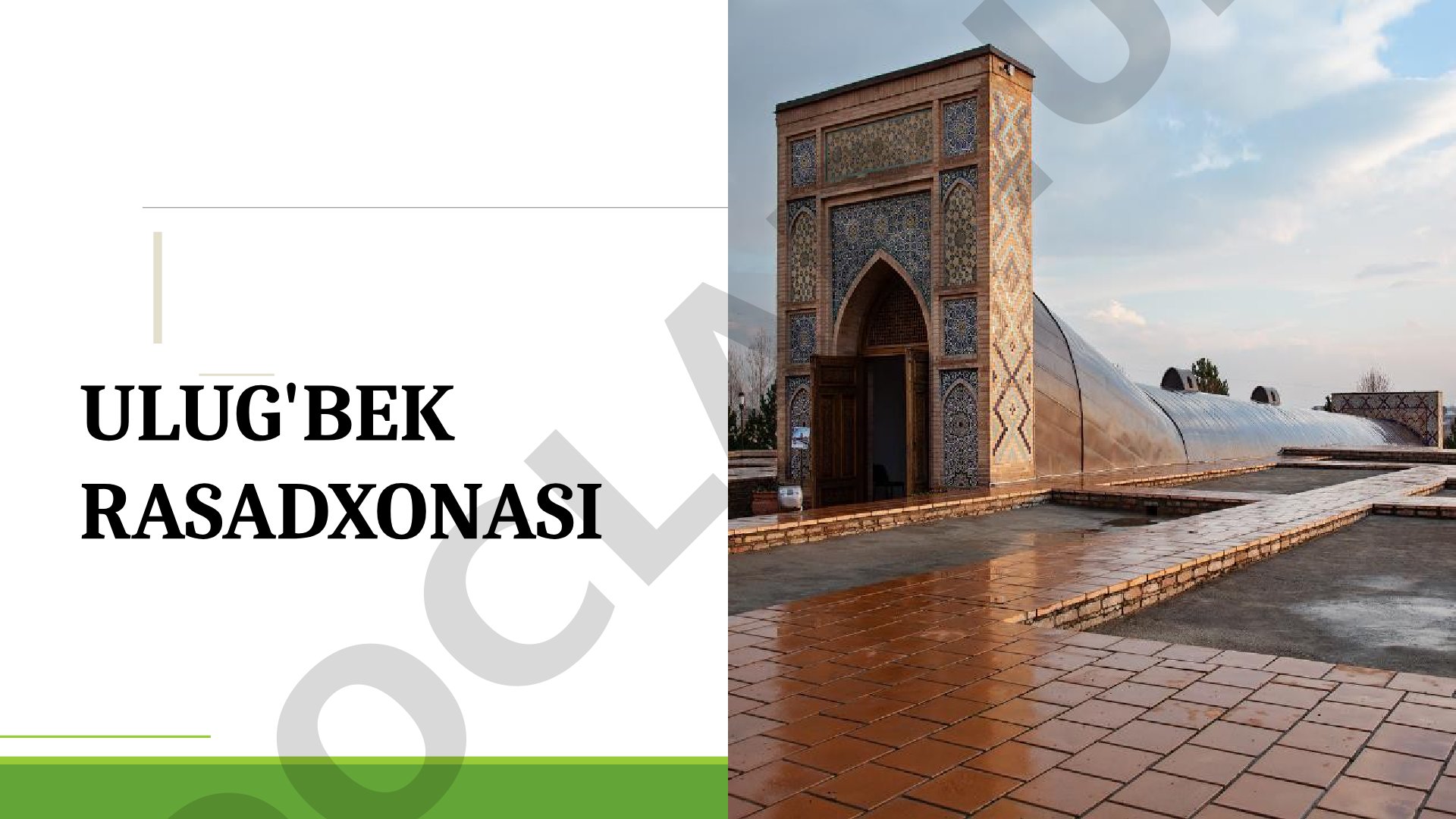 Ulug'bek rasadxonasi va uning astronomik merosi