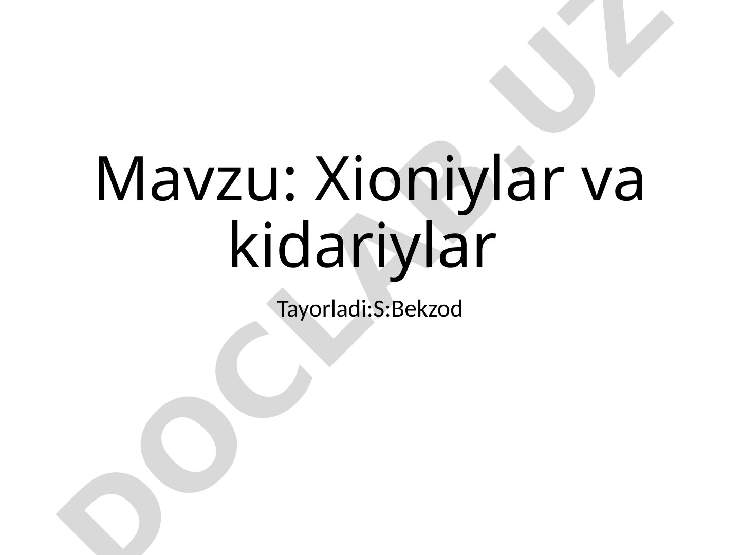 Xioniylar va kidariylar