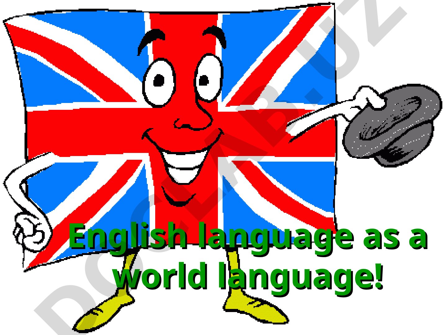 English language as a world language!