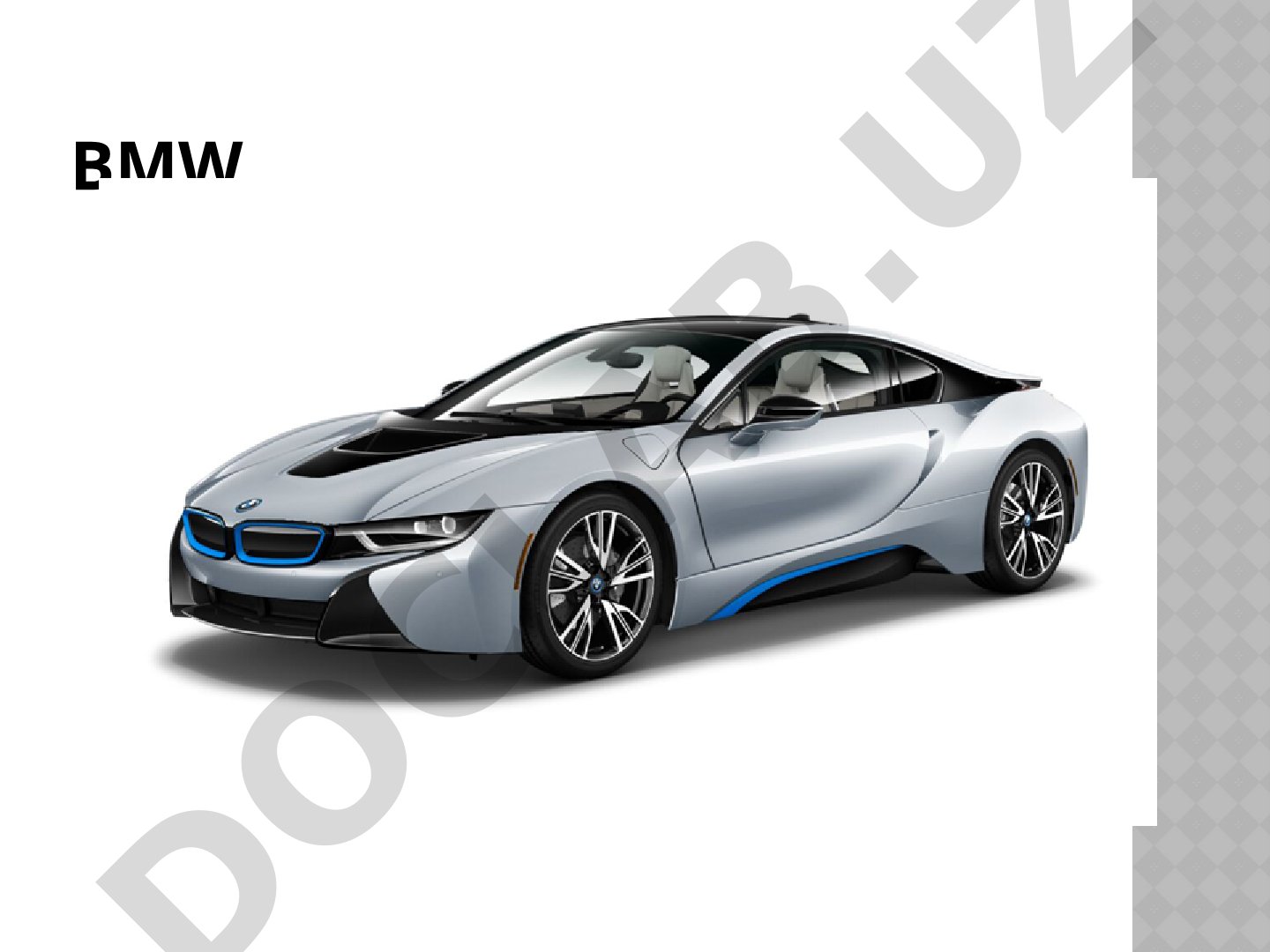 BMW BMW i8 Bu raqam 36 oylik, yiliga 15000 milya ijaraga asoslangan