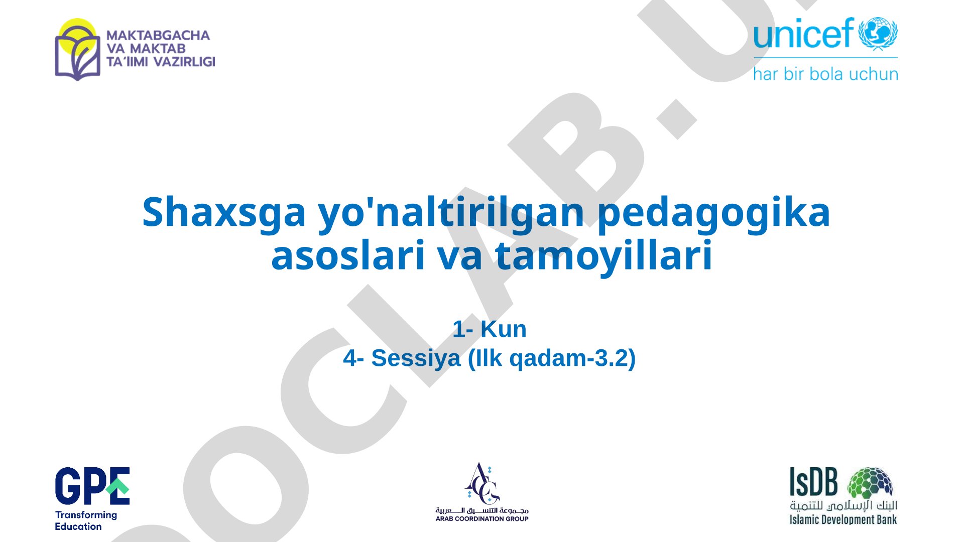 Shaxsga yo'naltirilgan pedagogika asoslari va tamoyillari