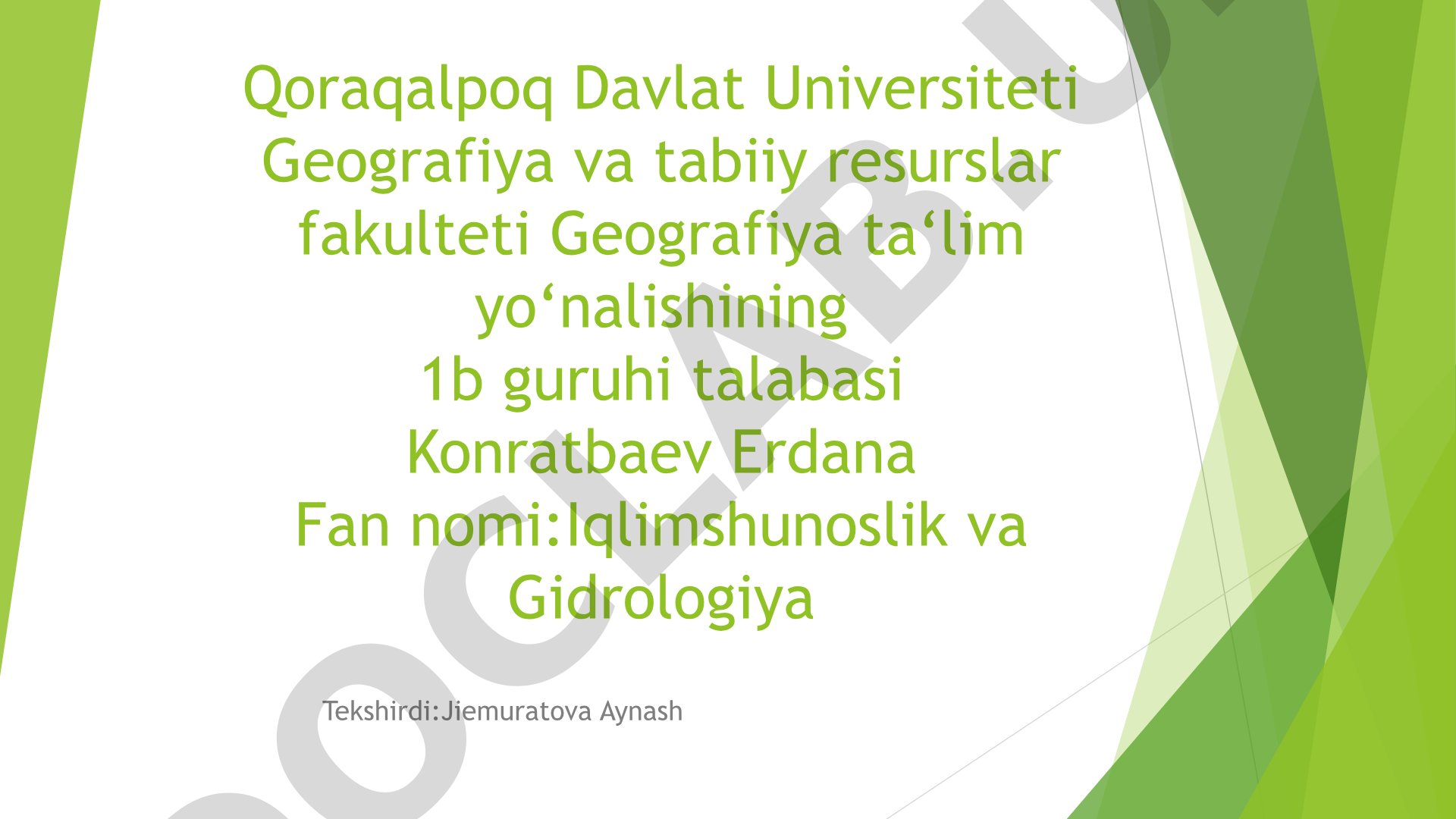 Muzliklarning hosil bo‘lishi va ularning rejimi