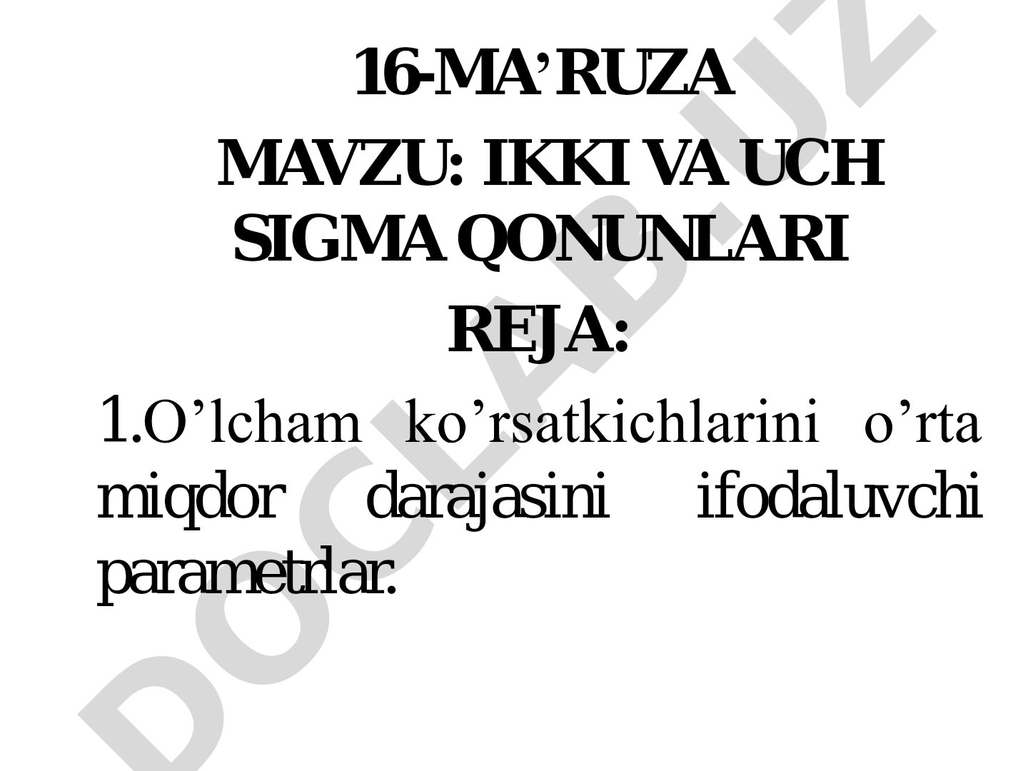 Ikki va uch sigma qonunlari