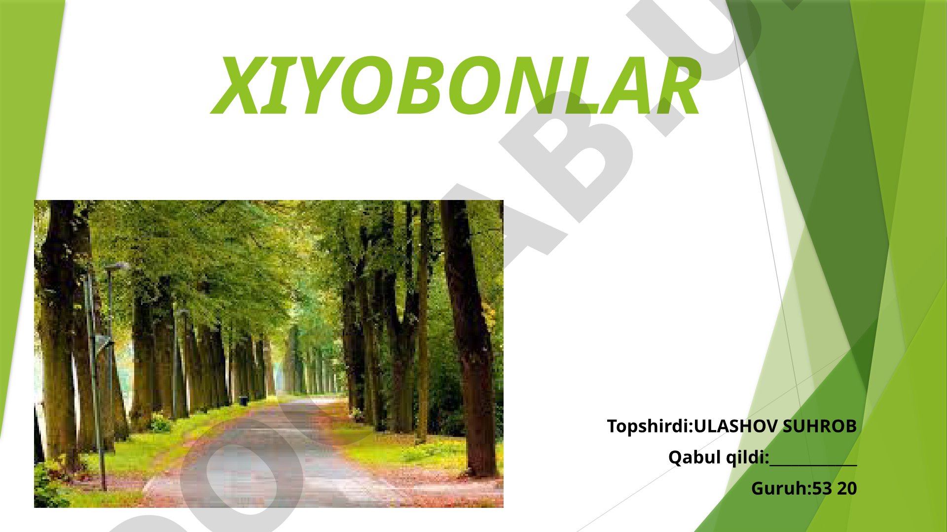 Xiyobonlar haqida ma'lumot, Adiblar xiyoboni joylashuvi, undagi adiblar haykallari