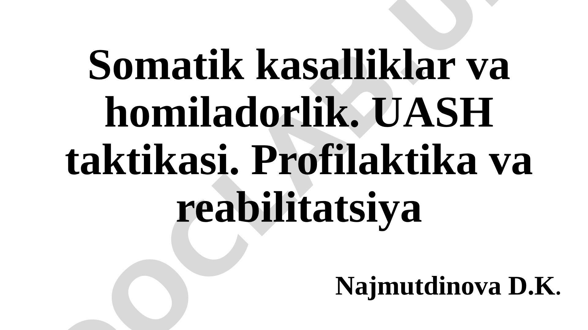 Homiladorlikda temir tanqisligi anemiyasi