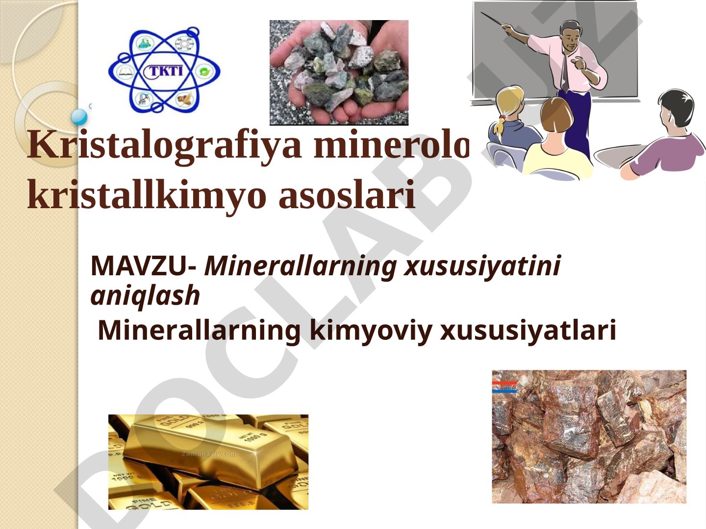Minerallarning xususiyatini aniqlash