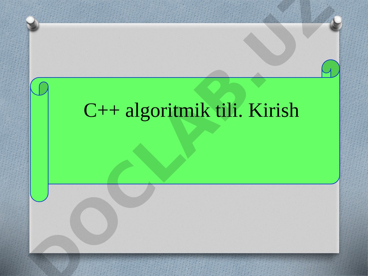 C++ algoritmik tili: arifmetik amallar