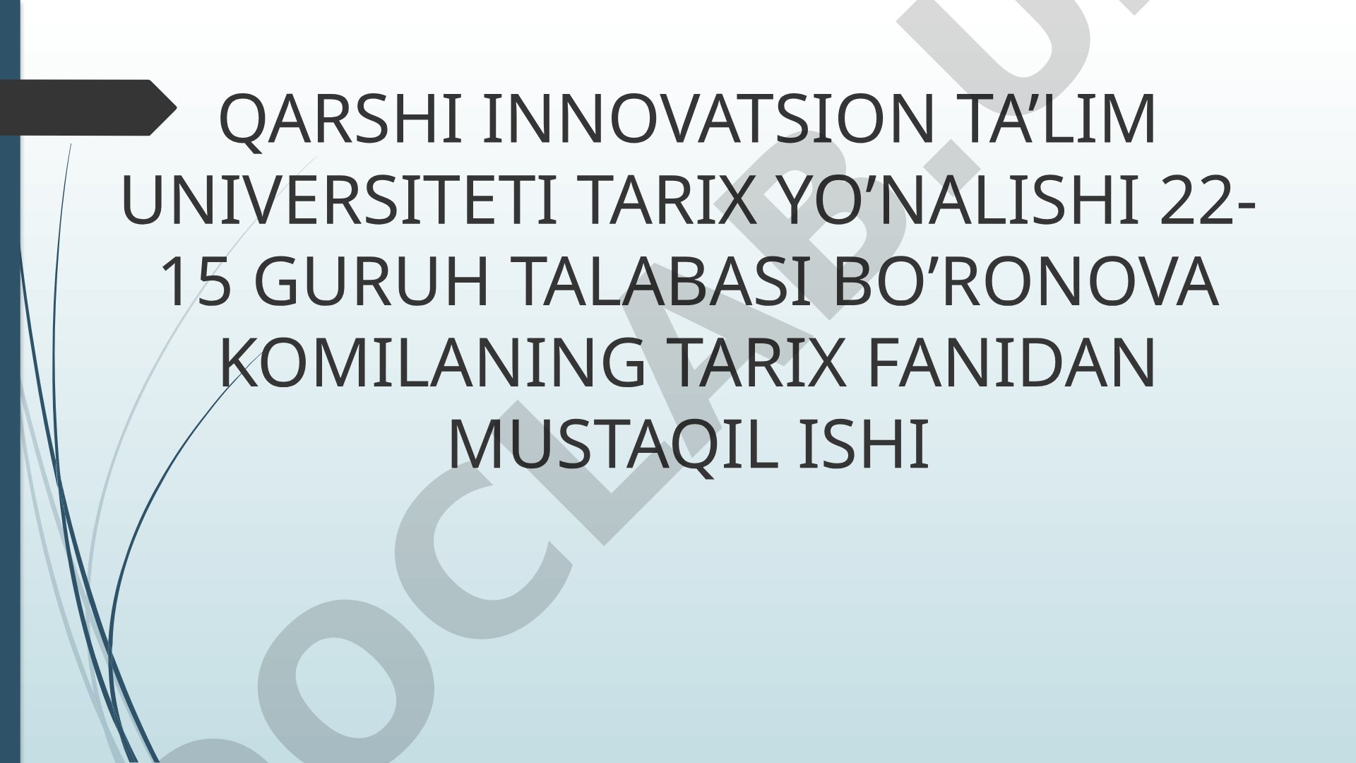 Temir davri arxeologiyasiga oid taqdimot