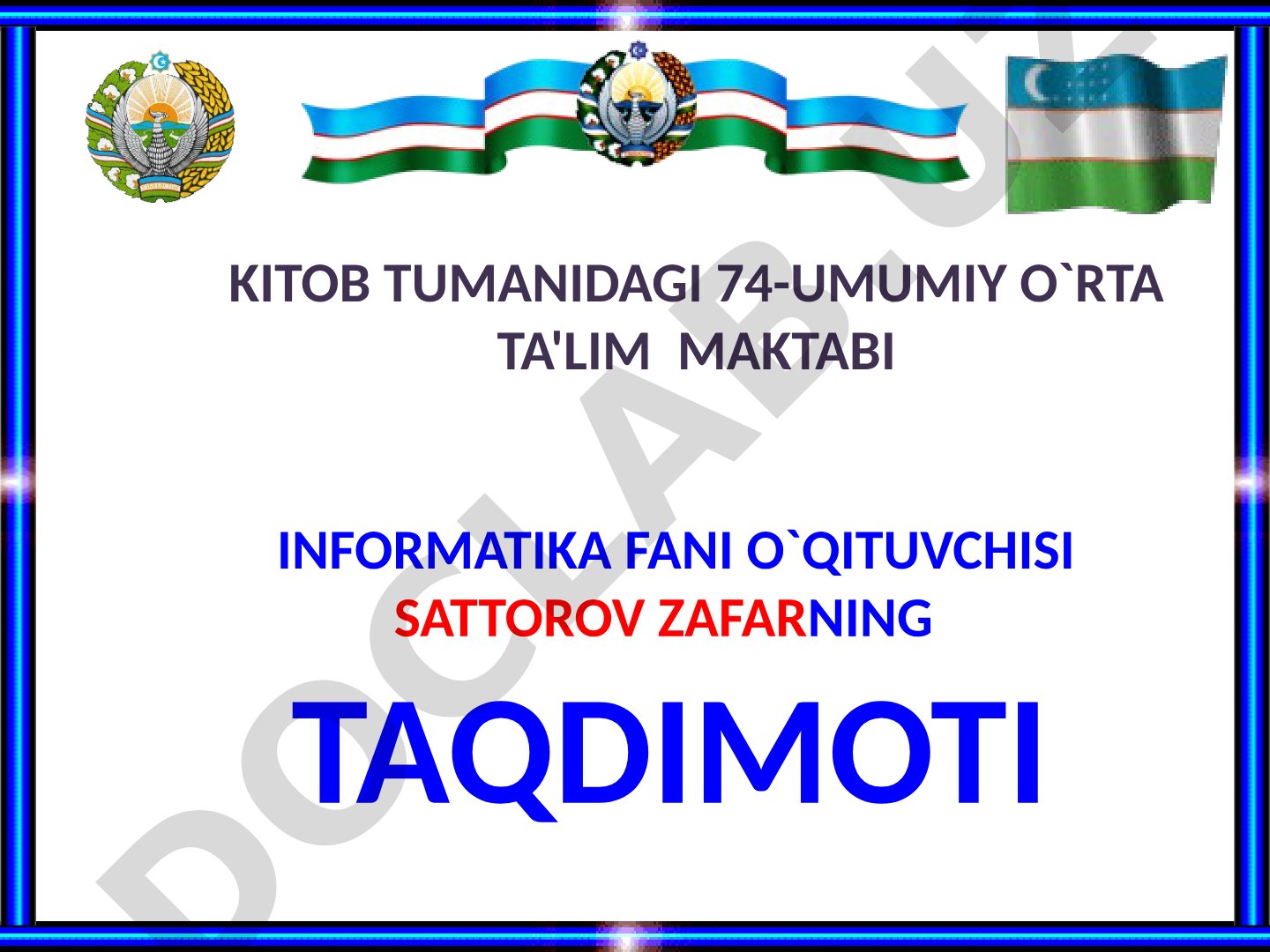 Kompyuterlarning dasturiy ta'minoti