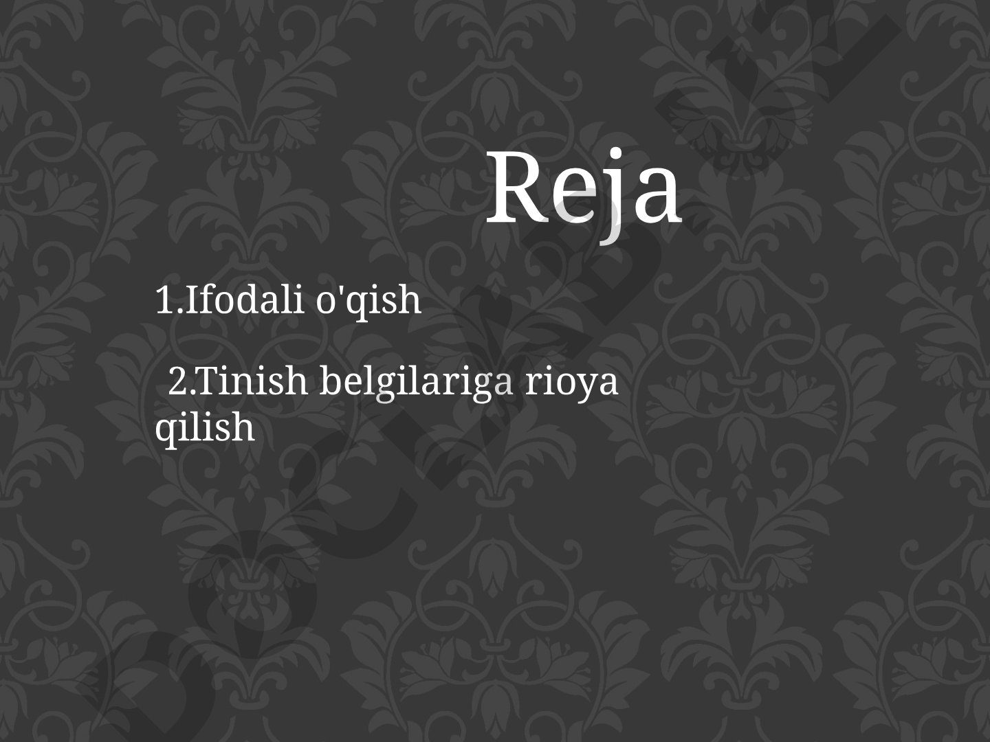 Ifodali o'qishga o'rgatish