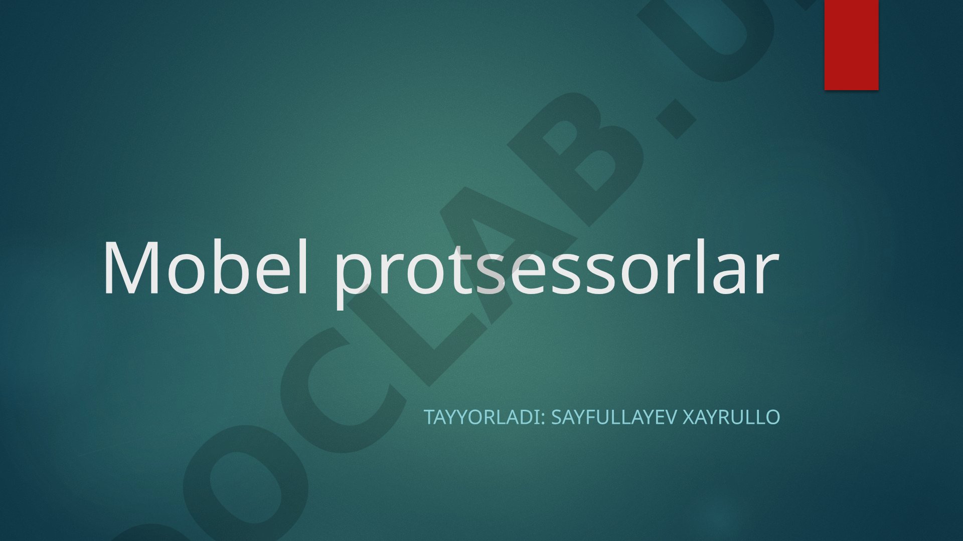 Mobil protsessorlar