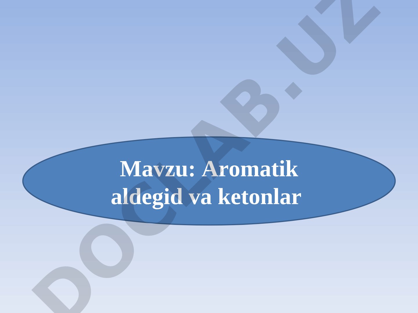 Aromatik aldegid va ketonlar