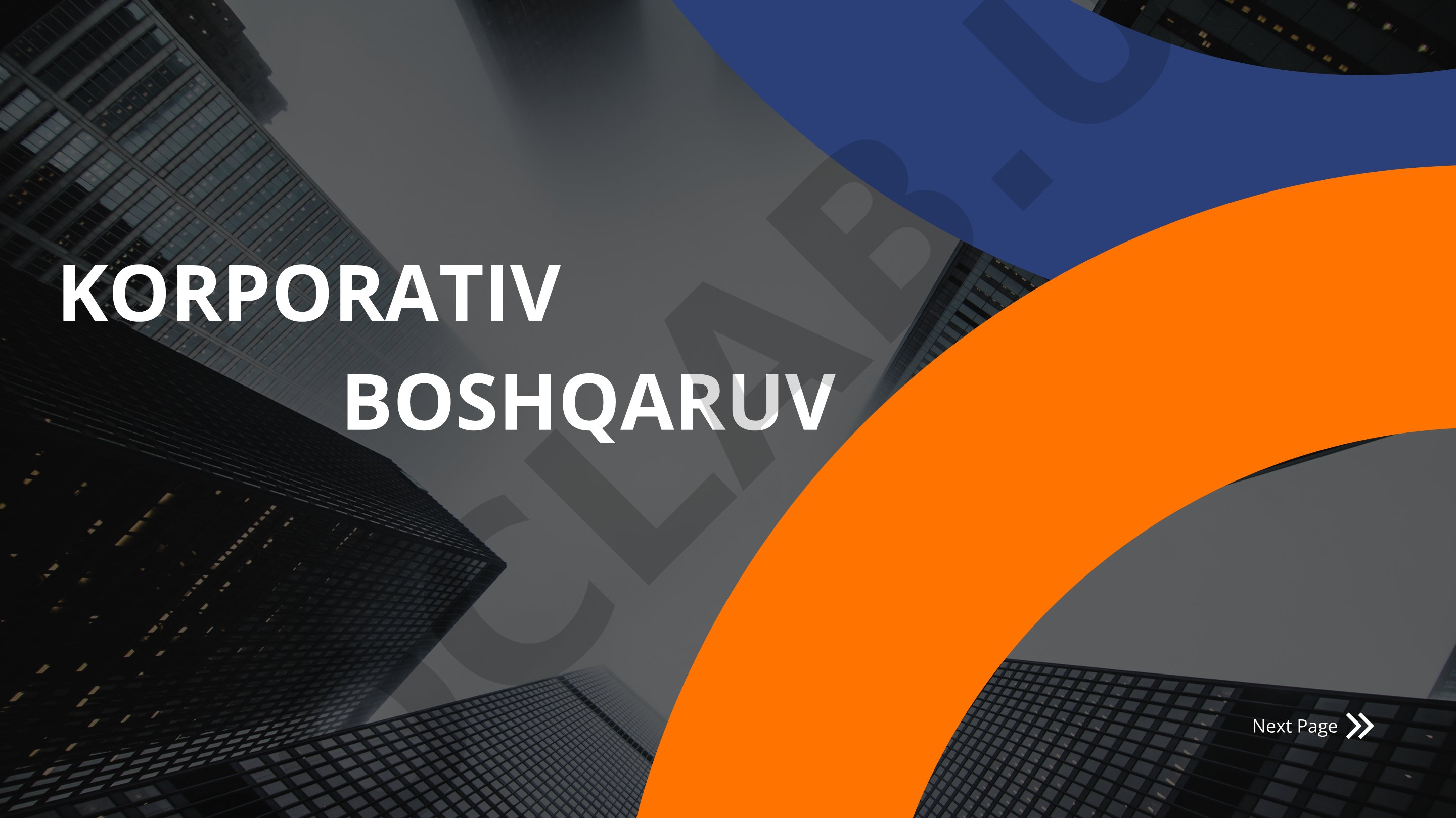 Korporativ boshqaruvning me’yoriy huquqiy asoslari