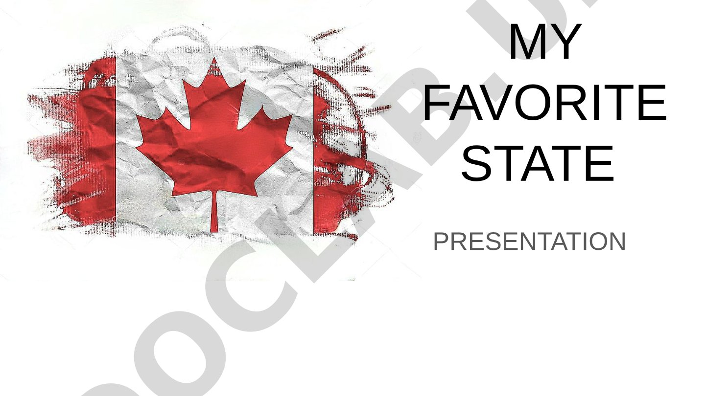 My Favorite State Canada