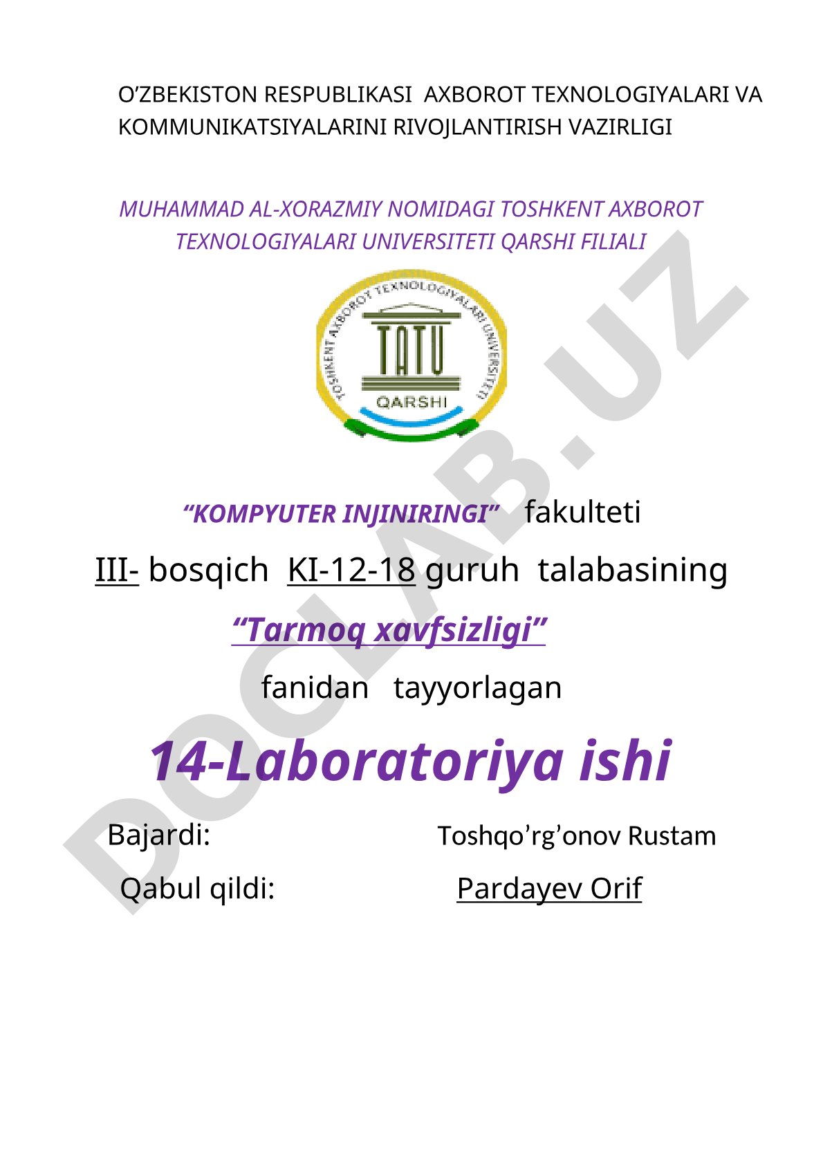 WRT300N routerida WPA protokolini sozlash bo'yicha laboratoriya ishi