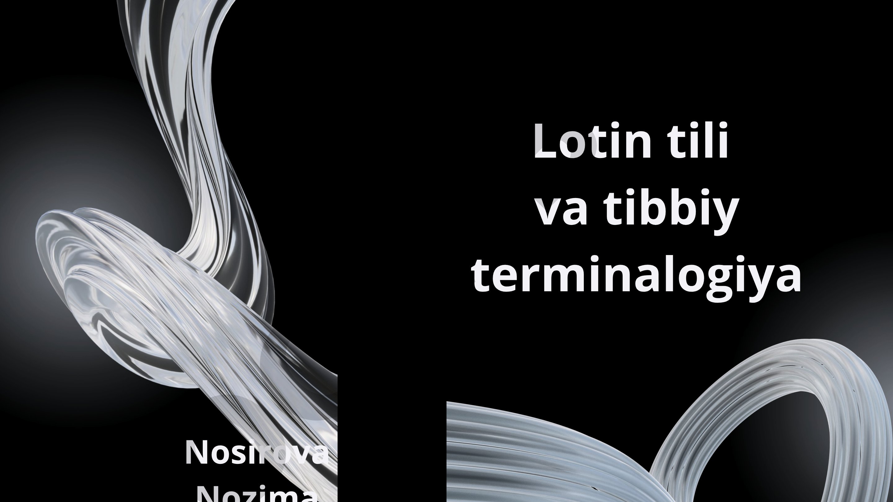 Lotin tili va tibbiy terminalogiya
