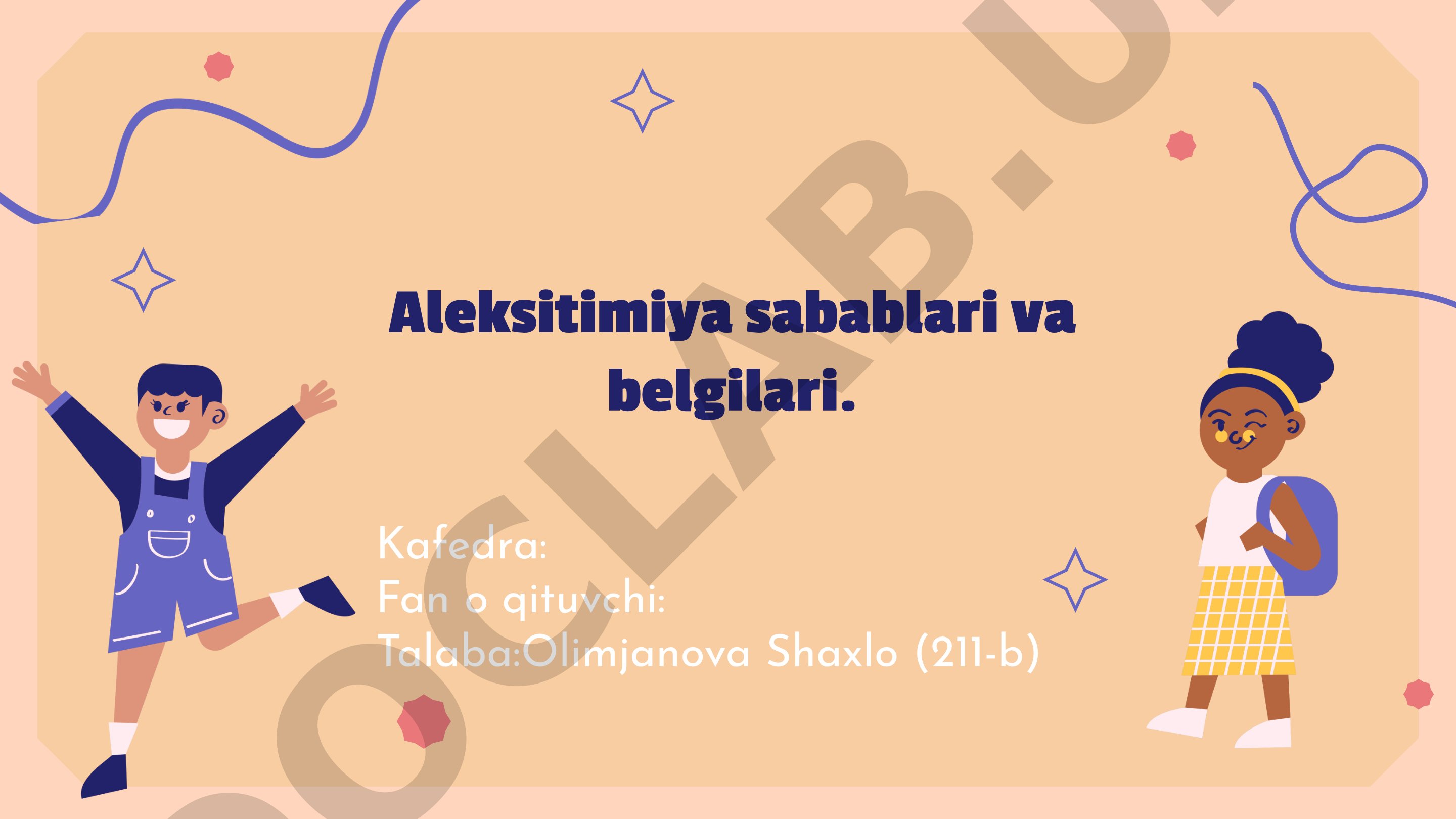 Aleksitimiya sabablari va belgilari