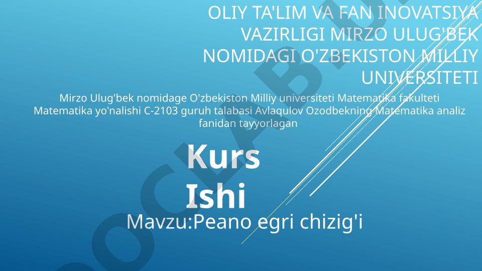 Peano egri chizig'i