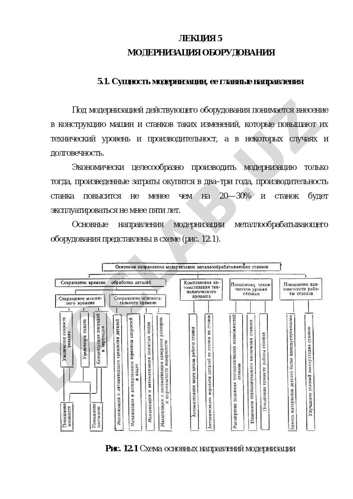 Лекция 5 модернизация оборудования