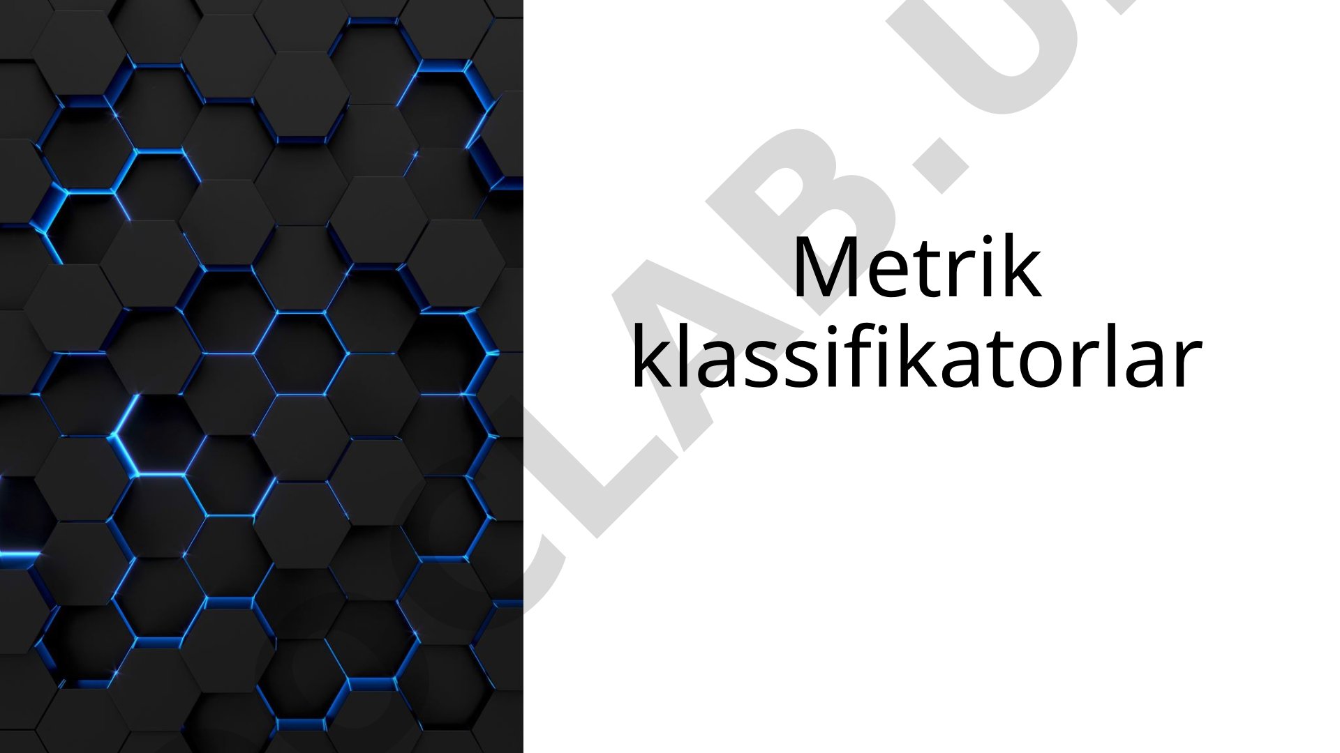 Metrik klassifikatorlar