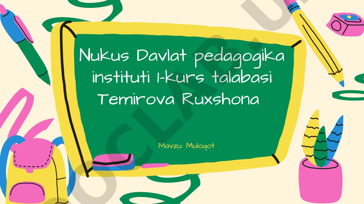 Muloqot
