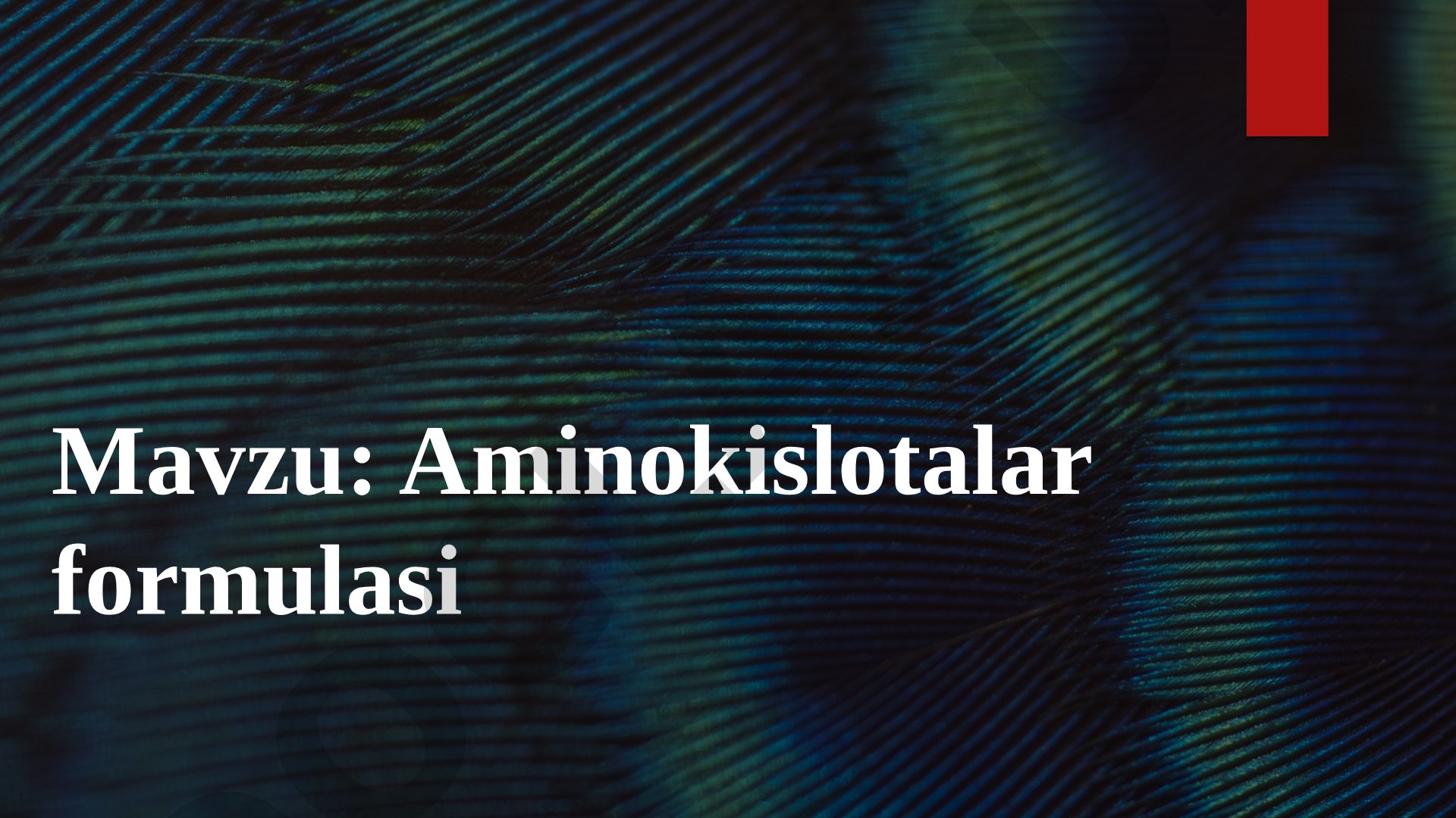 Aminokislotalar formulasi