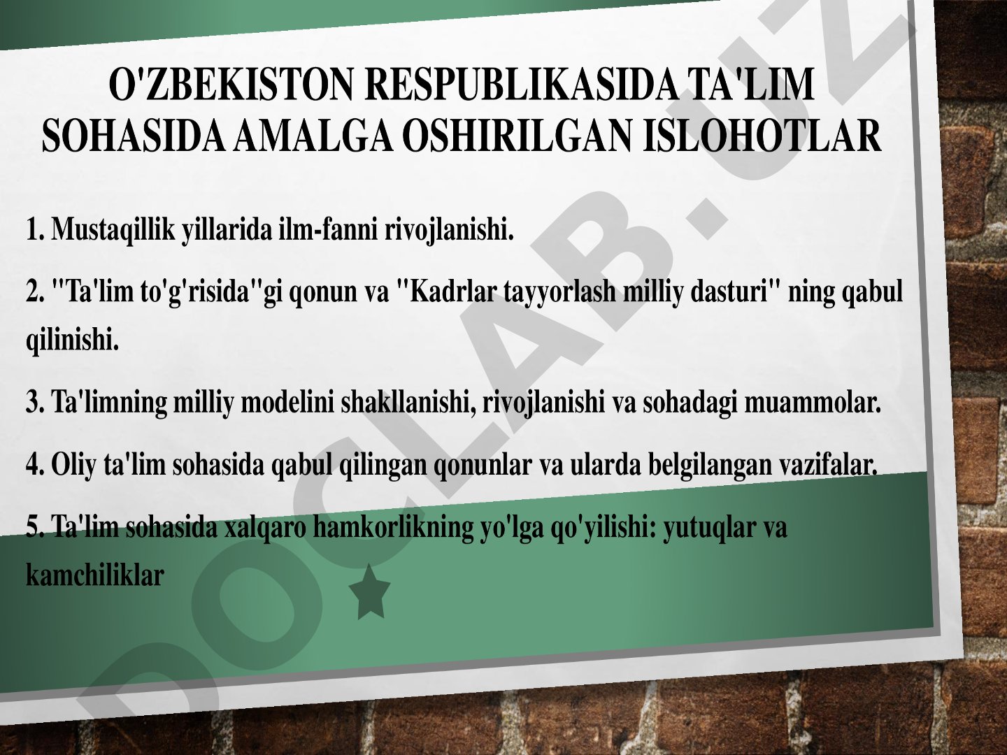 Sen metadata generator bo'lasan