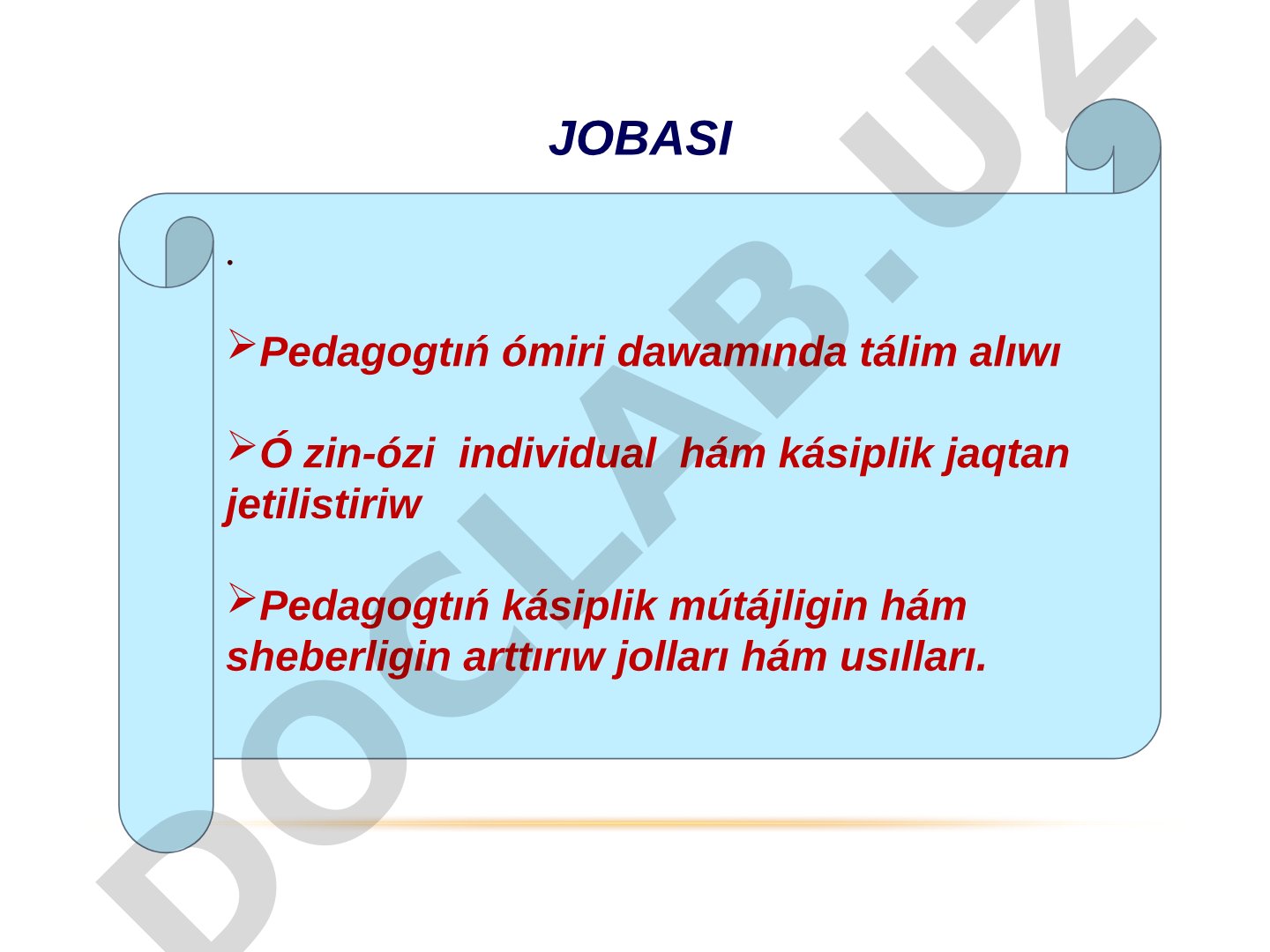Geografiya páni oqıtıwshılarınıń kásiplik zárúrliklerin anıqlaw hám pedagogikalıq sheberligin rawajlandırıw jolları