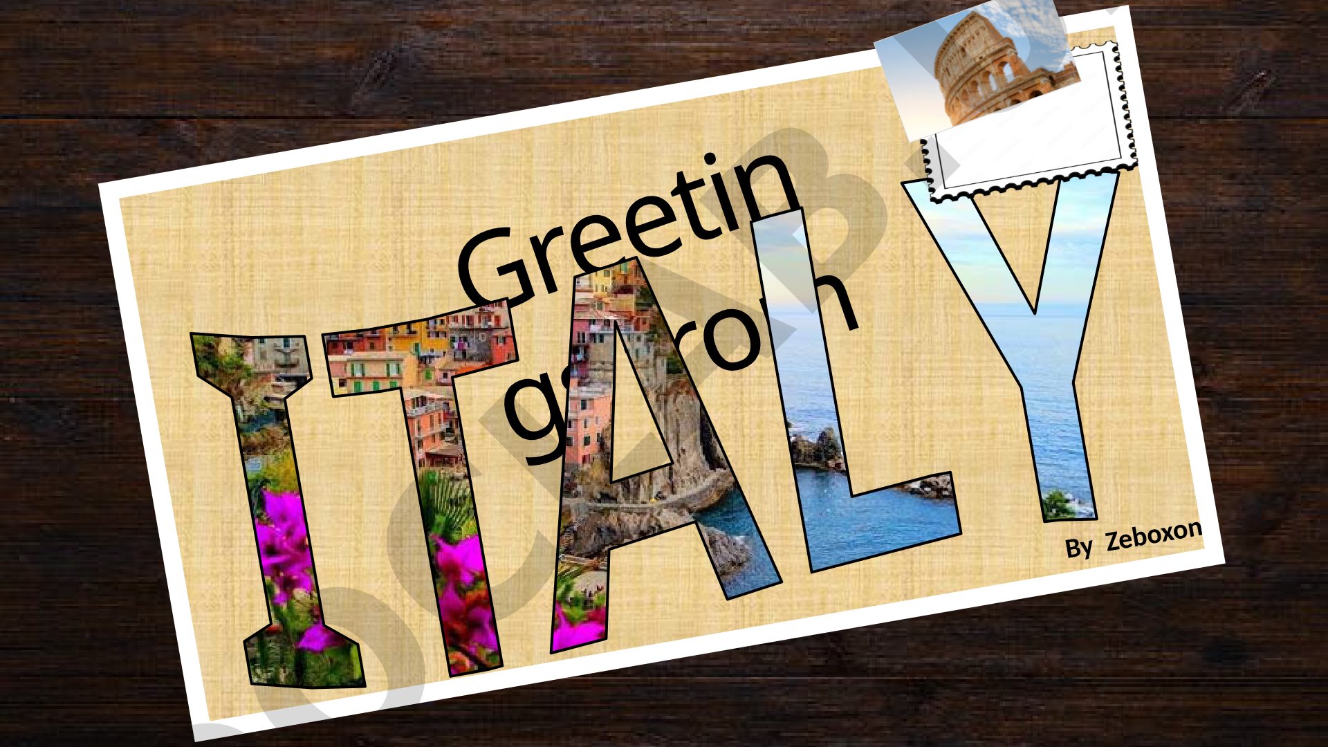Describes Italy with details on Rome's history and Venice's canals and bridges