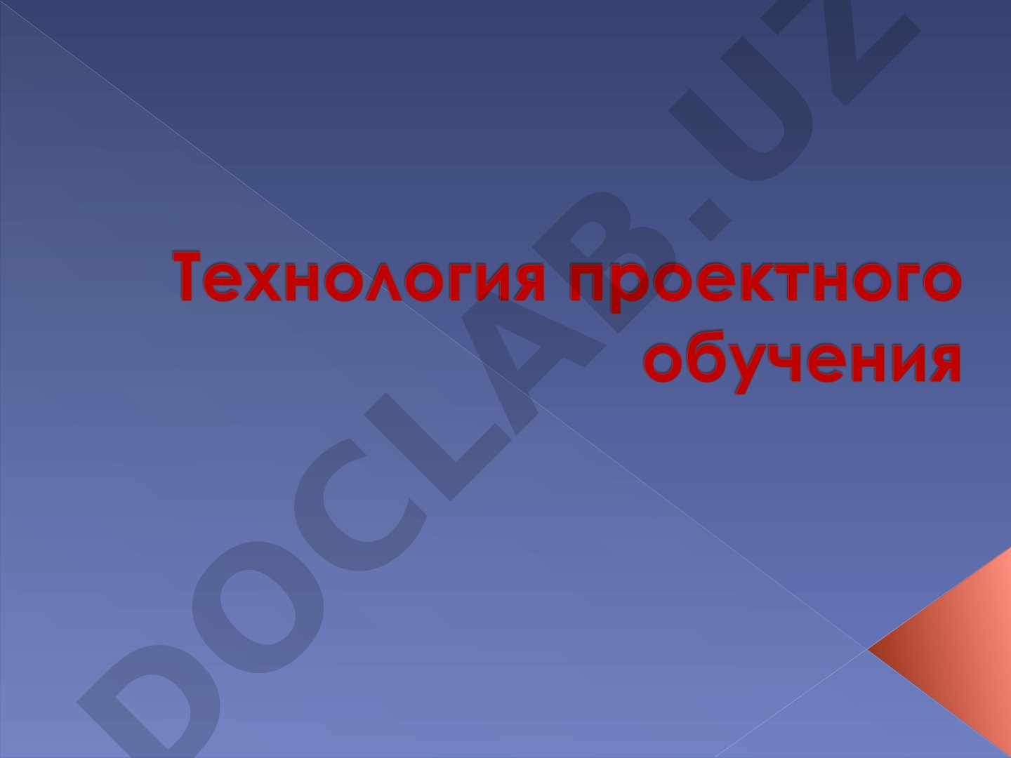 Технология проектного обучения