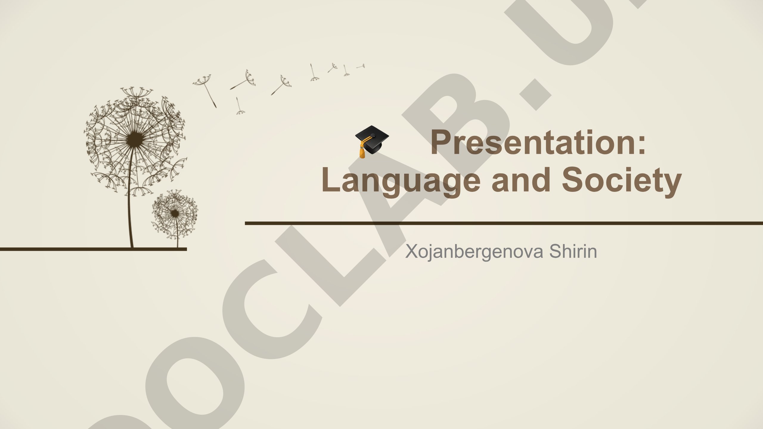 Covers language as a social phenomenon, variation, identity, and role in social
