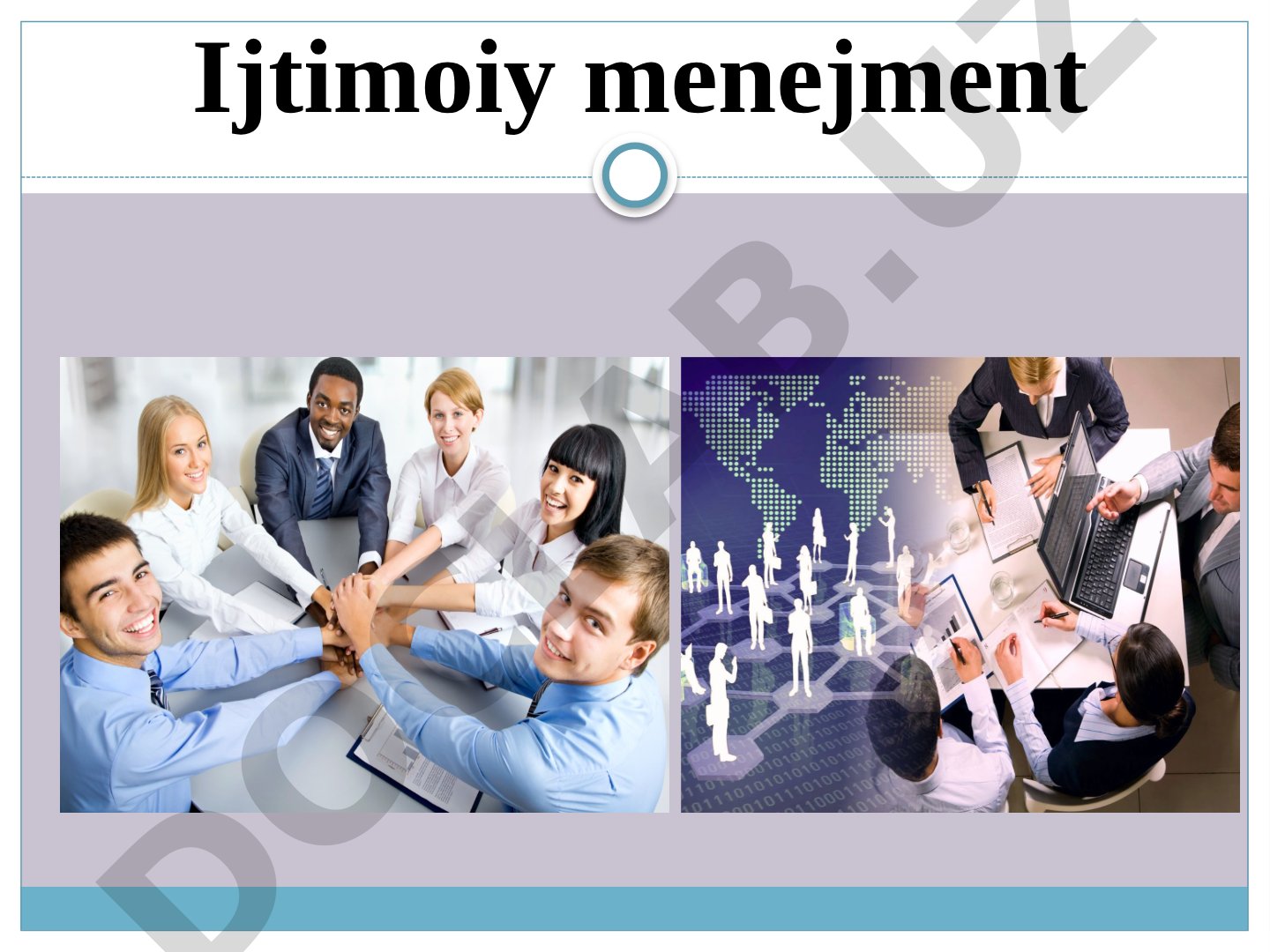 Ijtimoiy menejment mohiyati va inson omili