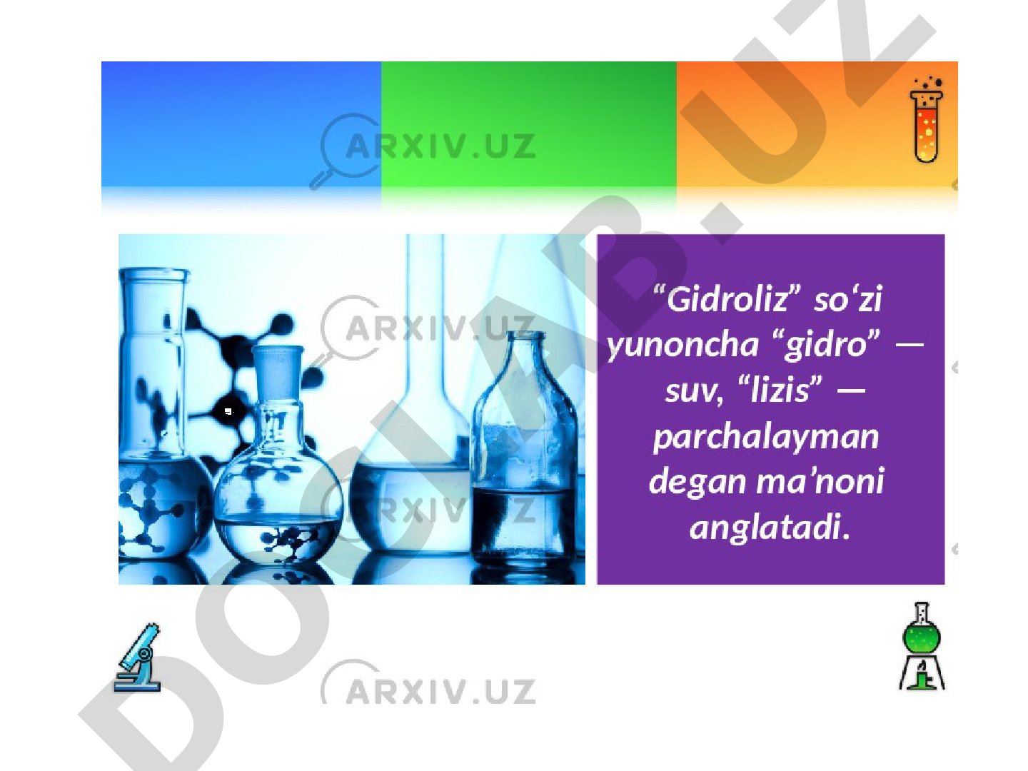 Kation bo’yicha gidrolizga uchraydigan moddalar