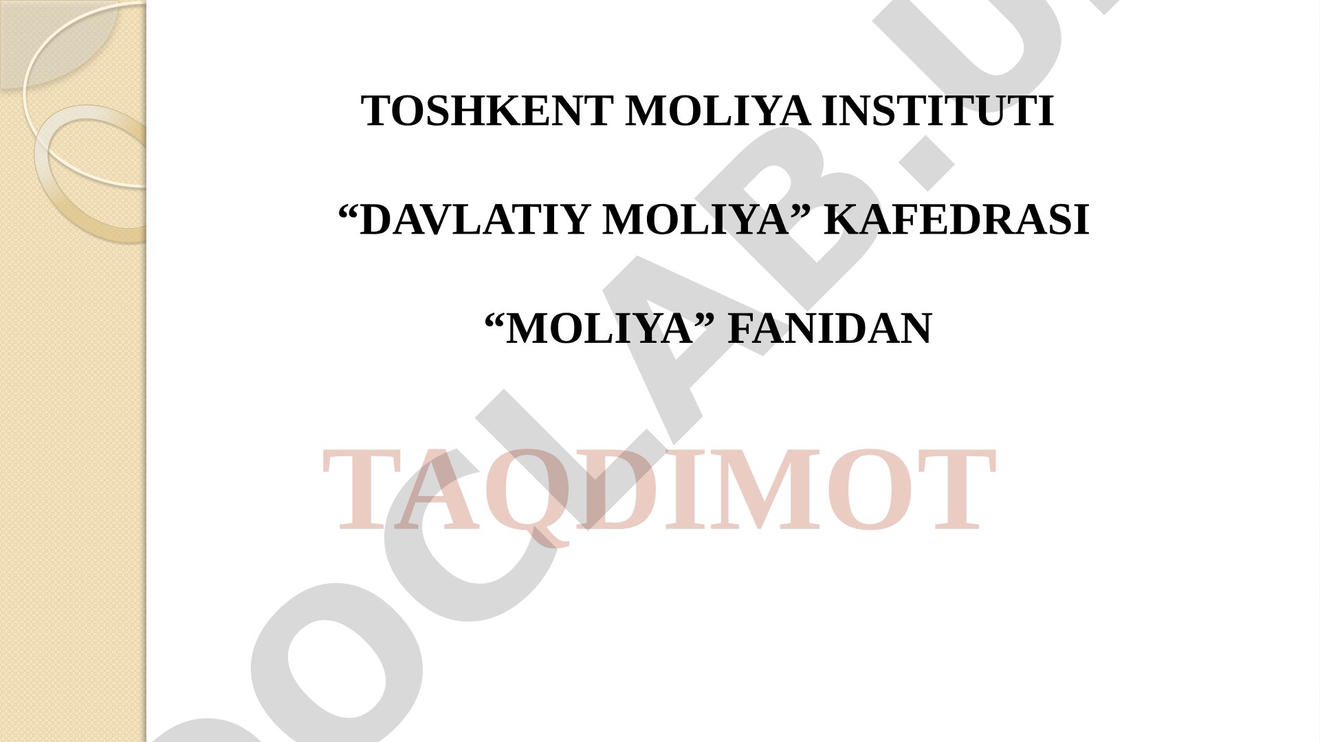 Firmalar qabul qiladigan moliyaviy qarorlar