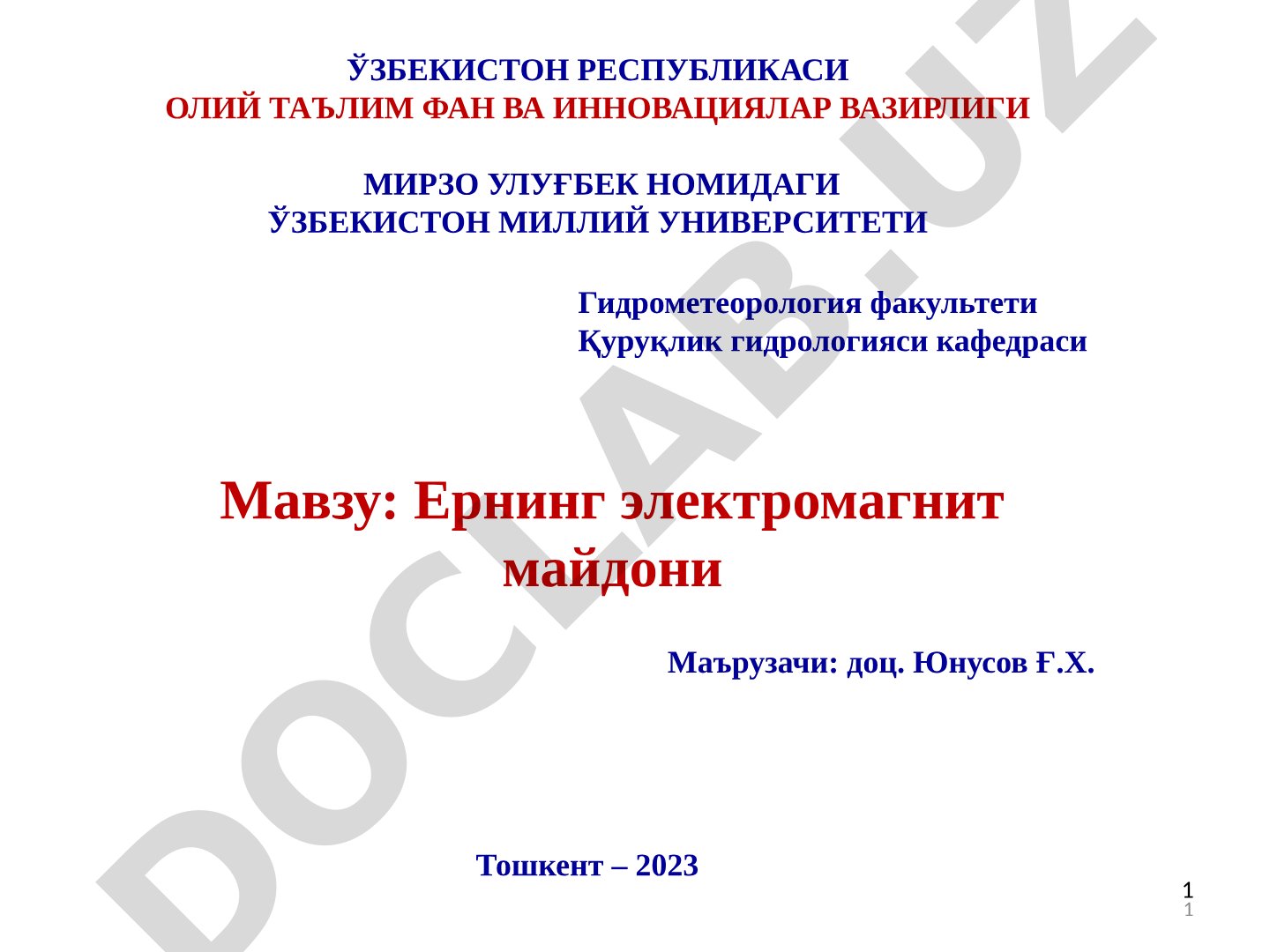 Ернинг электромагнит майдони
