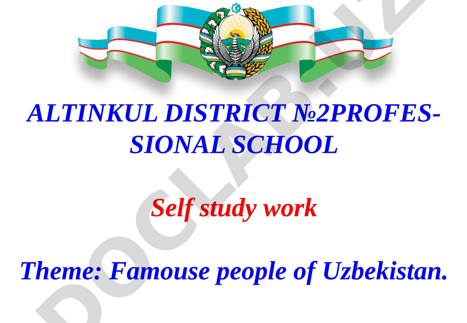 Famouse people of Uzbekistan