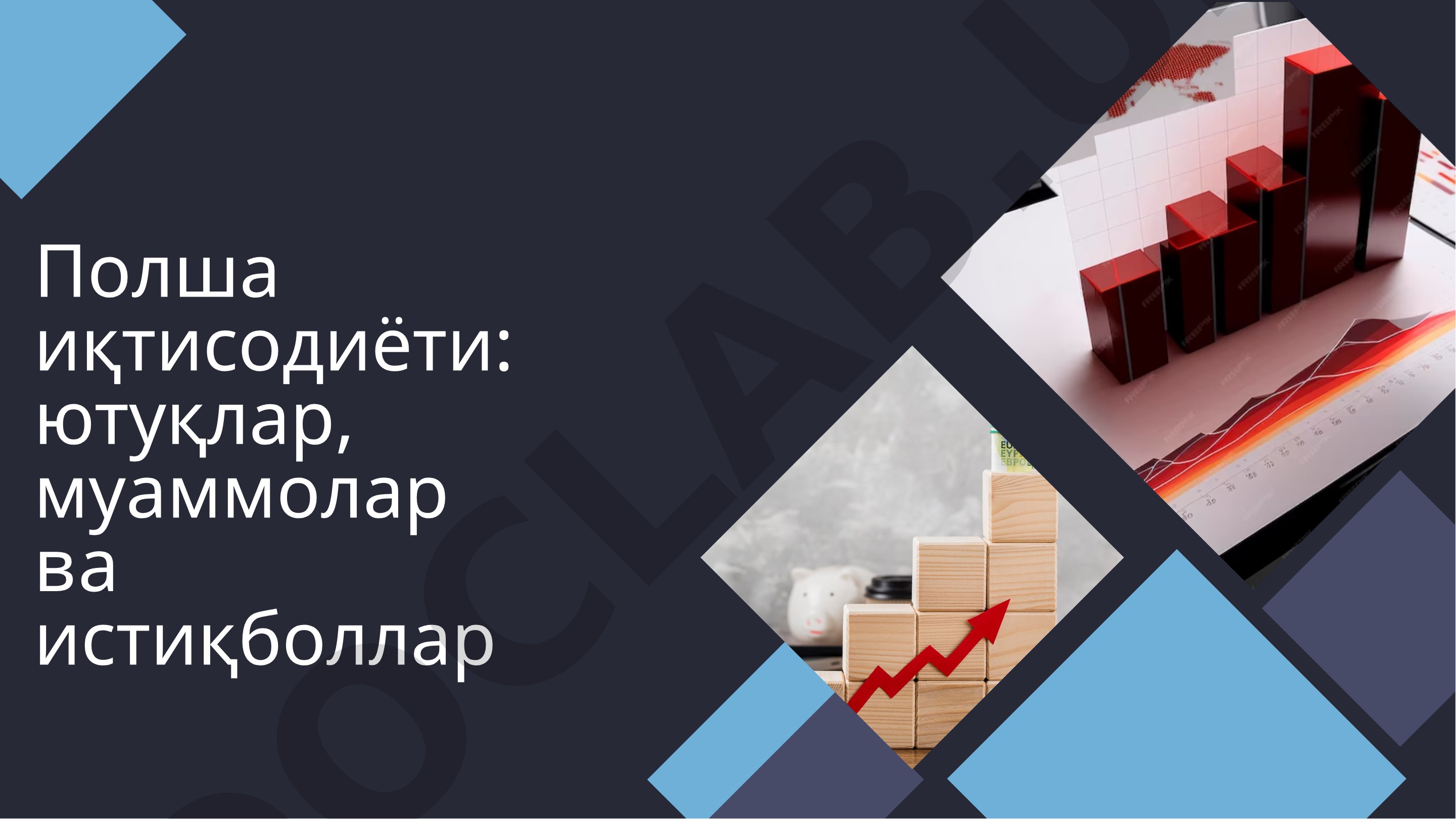 Полша иқтисодиёти: ютуқлар, муаммолар ва истиқболлар