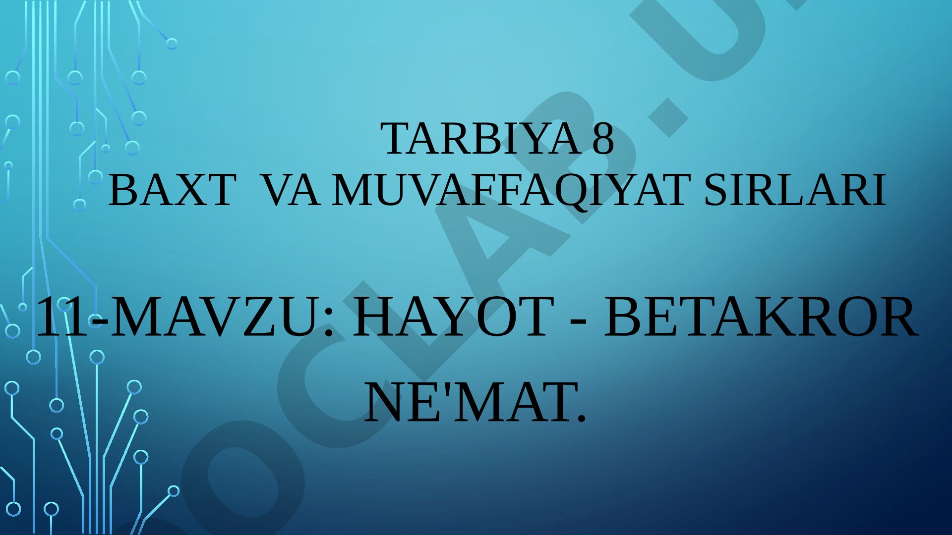 HAYOT - BETAKROR NE'MAT